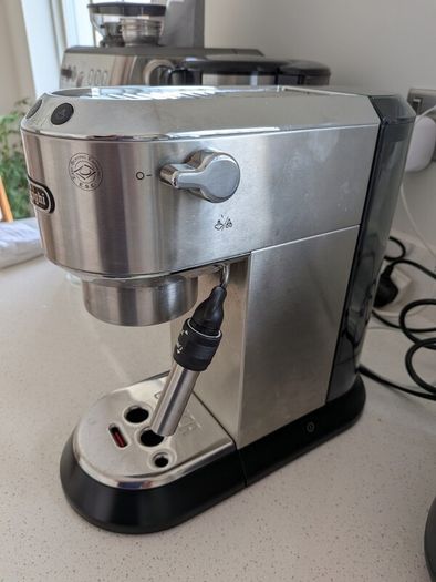 DELONGHI Dedica Silver Coffee Machine