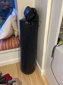 boxing bag with gloves included