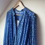 BNWT Second Female Blue Abstract Zig-Zag Print Midi Dress Image 4