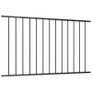 Fence Panel Powder-coated Steel 1.7x1 m Black Image 2