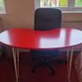 Red Desk on wheels Image 4