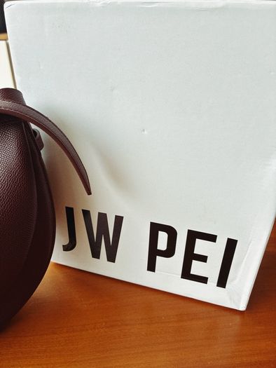 JW PEI Carly Saddle Crossbody Bag - Burgundy - Like New with Box