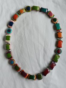 Necklace - bright, bold colours