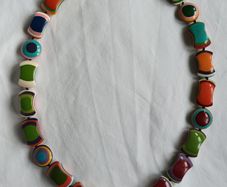 Necklace - bright, bold colours