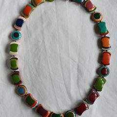 Necklace - bright, bold colours