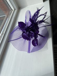 Purple Fascinator