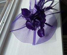 Purple Fascinator