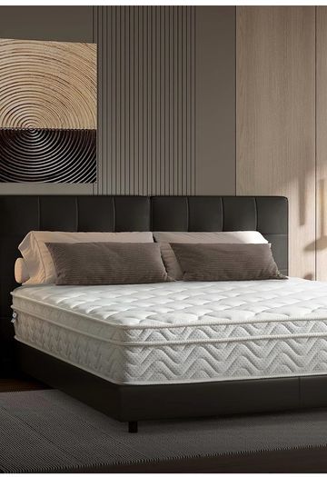 King Size Hybrid Mattress, 10.2 Inch with Breathable Foam and Pocket Spring, Medium Firm, 150x200x26cm