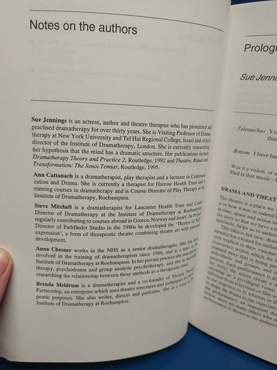 Handbook of Dramatherapy