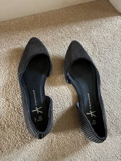 Sparkly ballet flats