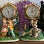 Clock, figures, Display Cabinet Image 6