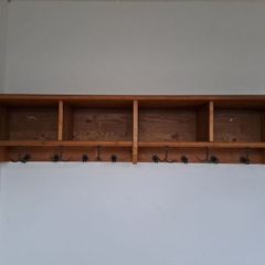 Solid Pine IKEA Leksvik Hallway Set for Upcycling