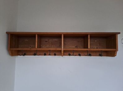 Solid Pine IKEA Leksvik Hallway Set for Upcycling