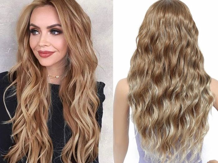 Wavy Wig For Women, Synthetic,27 Inch Pack Of 1 (multiple Colours Available, See Photos)
