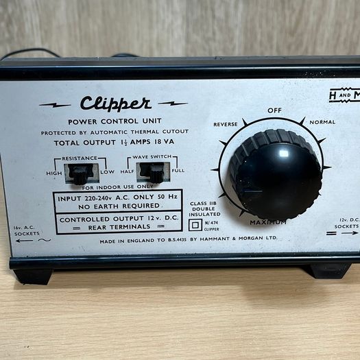 H&M Hammant & Morgan Clipper Transformer Controller Tested & Working Boxed