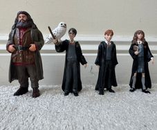 Set of 4 figures Schleich Hermione Hagrid Harry Ron Used Please see photos