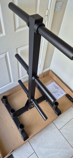 brand new heavy duty olympic plate and bar storage rack