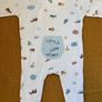 Leigh tucker baby zip up sleep-suit 0-3m Image 3