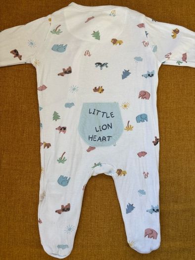 Leigh tucker baby zip up sleep-suit 0-3m
