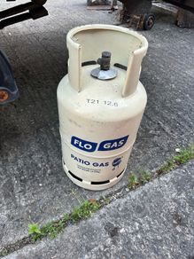 Empty Patio Gas Cylinder