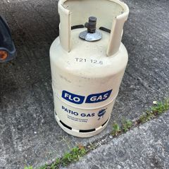 Empty Patio Gas Cylinder
