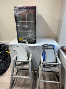 Freezer and Fridge,catering high chairs