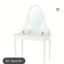 IKEA vanity dressing table and chair Image 7