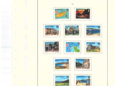 1983-1999 Alderney Stamp collection including commemorative and definitive stamps on Lighthouse hingeless pages (16 pages)