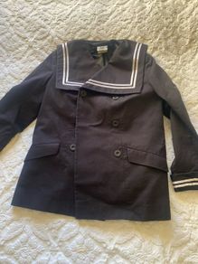 Vintage Laura Ashley sailor jacket 1980's