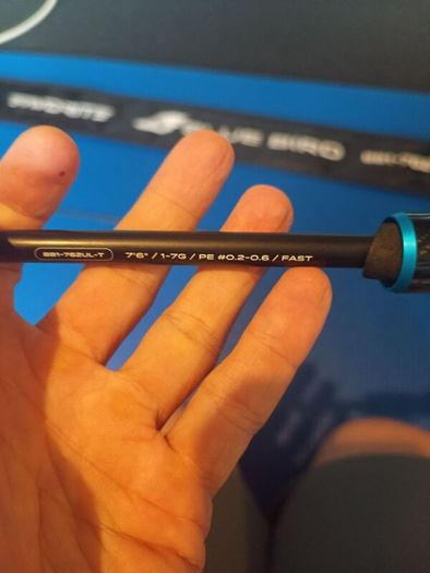 Favorite bluebird 2.3m 1-7g ultralight spinning rod