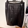 Black faux leather skirt Image 4