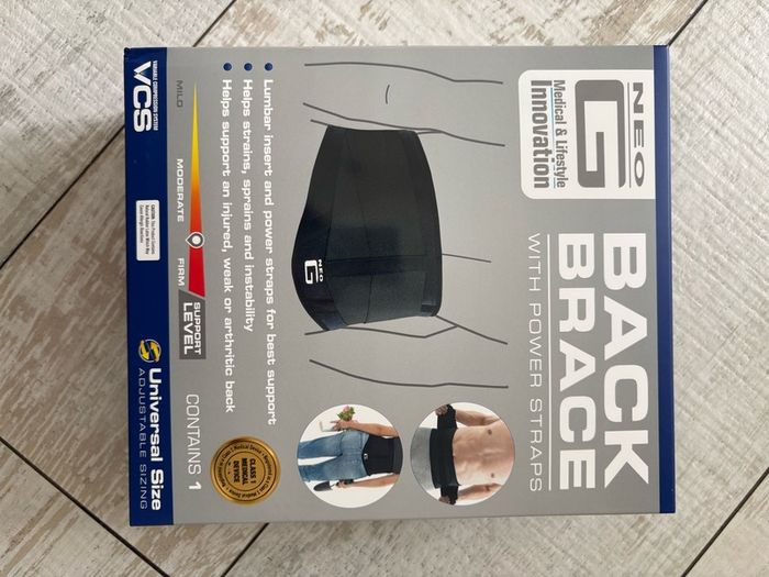 Neo G Back Brace with Power Straps