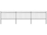 main image for ad Garden Fence with Spear Top Steel 5.1x1 m Black