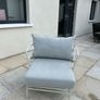 Kave home Mareluz white steel armchairs (2) Image 3