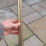 2 x aged brushed gold curtain poles Image 6