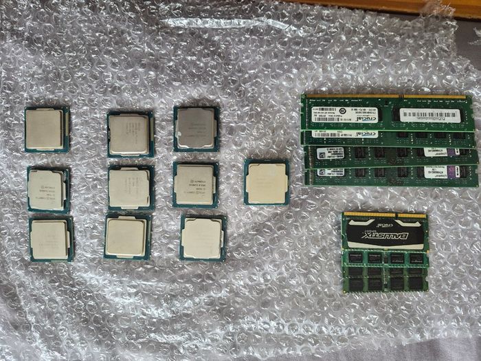 older gen cpu's and memory rams