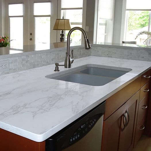 Marble Sticky Back Plastic Roll Self Adhesive Wallpaper Granite White Grey Contact Paper 30cmX2m Waterproof PVC Vinyl Film Upgrade for Kitchen Countertop Furniture Table Easy to Remove MULTIPLE SIZES AVAILABLE (FREE SHIPPING)
