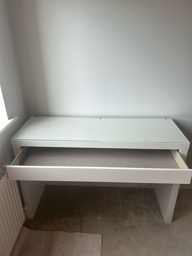 White Ikea vanity unit