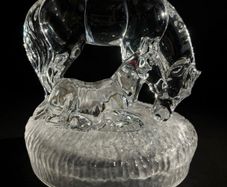 Vintage Crystal equestrian set