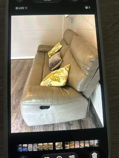 3 seater leather recliner sofa