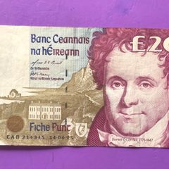 Irish twenty pound note