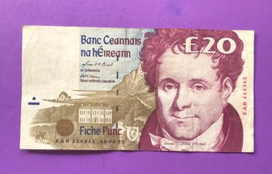 Irish twenty pound note