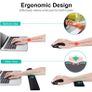 Keyboard Mouse Wrist Rest, Keyboard Wrist Support Mouse Mat Set Memory Foam Ergonomic Wrist Pad Wrist Cushion Anti-Slip for Gaming Computer Notebook Home Office Image 5