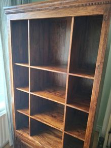 Solid Wood Bookcase  Rustic / Antique Style