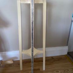 Cream wooden side table