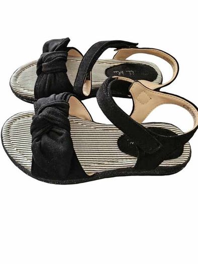 children's black sandals