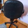 Black Office Swivel Chair, Adjustable Height Image 2