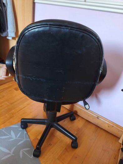 Black Office Swivel Chair, Adjustable Height