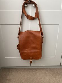 Leather Shoulder Bag unisex