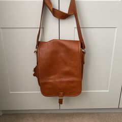 Leather Shoulder Bag unisex
